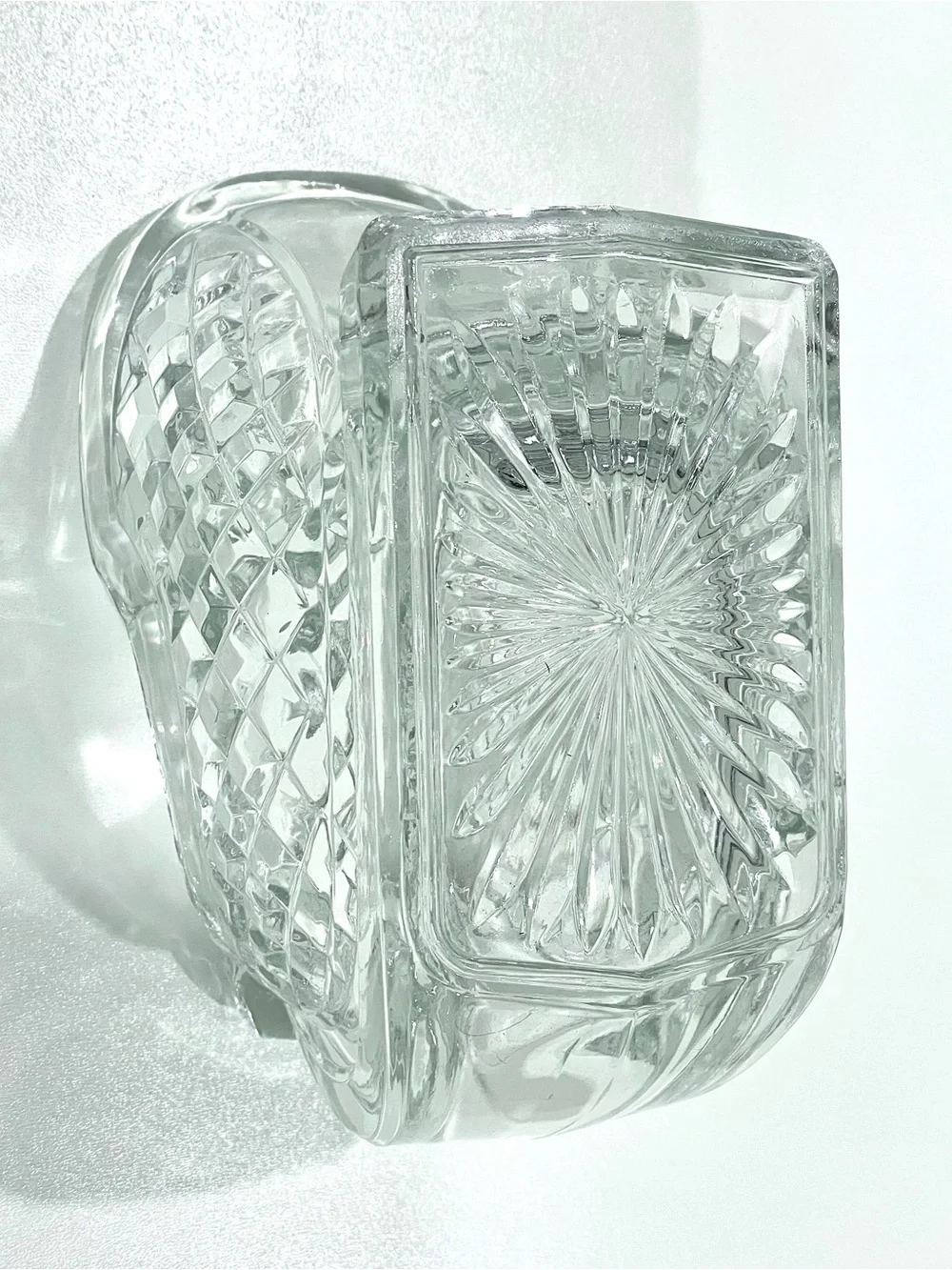 Vintage Crystal Sleigh Candy Dish Centerpiece Holiday Decor | EUC